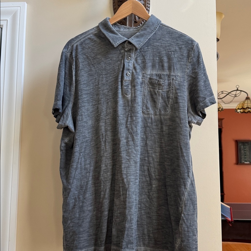 Rock & Republic Heather Gray Polo Shirt
